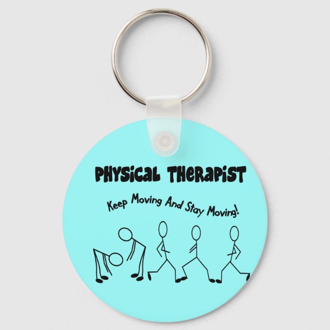 Physical Therapist T-Shirts and Gifts Key Ring (Front)