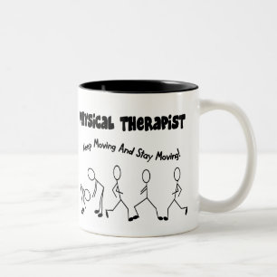 Physical Therapist T-Shirts and Gifts Two-Tone Coffee Mug