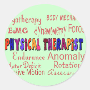 Physical Therapist Terminology Gifts Classic Round Sticker