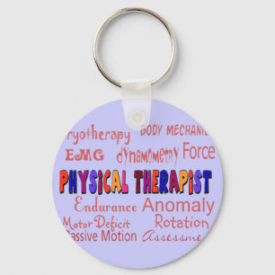 Physical Therapist Terminology Gifts Key Ring