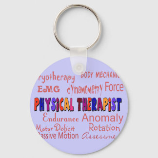 Physical Therapist Terminology Gifts Key Ring