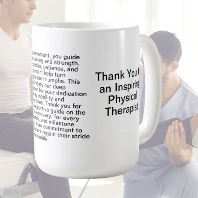 Physical Therapist Thank You Message Mug (Creator Uploaded)