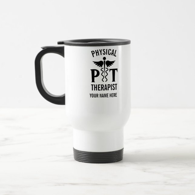 physical therapist water bottle travel mug (Left)