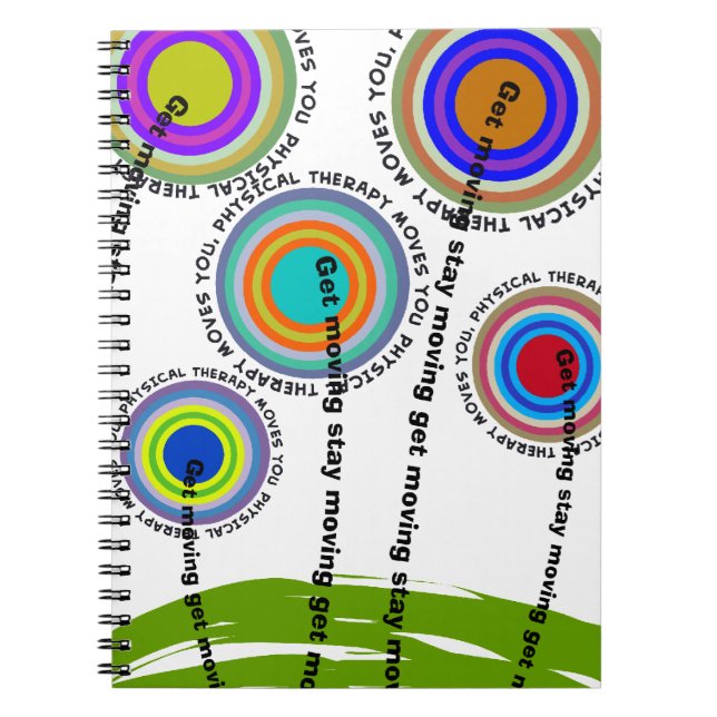 Physical Therapy Artsy Gifts Notebook (Front)