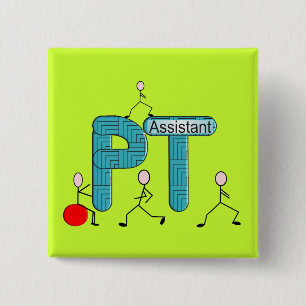 Physical Therapy Assistant Gifts 15 Cm Square Badge