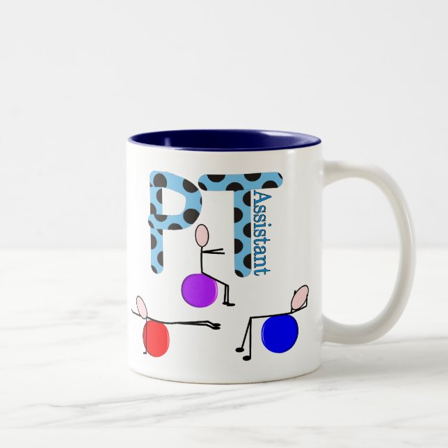 Physical Therapy Assistant Gifts Two-Tone Coffee Mug (Right)