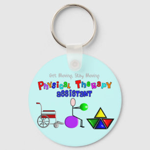 Physical Therapy Assistant Gifts Unique Graphics Key Ring