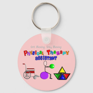Physical Therapy Assistant Gifts Unique Graphics Key Ring