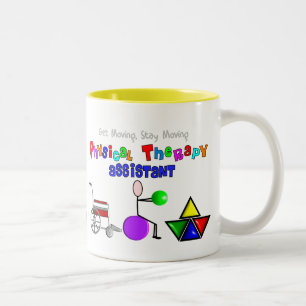 Physical Therapy Assistant Gifts Unique Graphics Two-Tone Coffee Mug