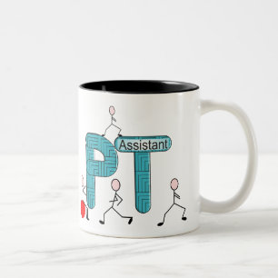 Physical Therapy Assistant Gifts Unique Graphics Two-Tone Coffee Mug