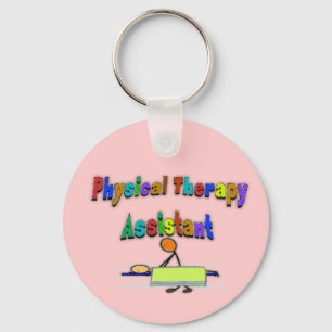 Physical Therapy Assistant--Stick Figure Design Key Ring