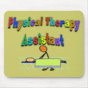 Physical Therapy Assistant--Stick Figure Design Mouse Mat