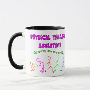 Physical Therapy Assistant Stick People Design Mug