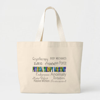 Physical Therapy Assistant "Terminology" Design Large Tote Bag