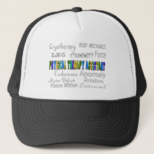 Physical Therapy Assistant "Terminology" Design Trucker Hat