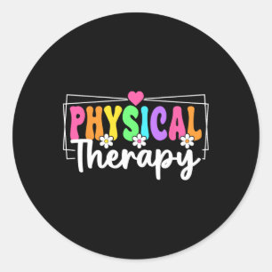 Physical Therapy Back To School Physical Therapist Classic Round Sticker