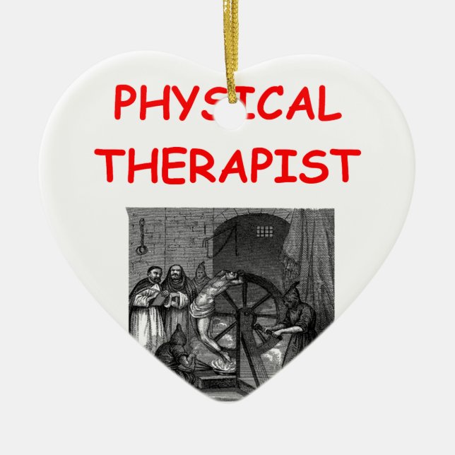 physical therapy ceramic tree decoration (Front)