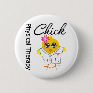 Physical Therapy Chick 6 Cm Round Badge
