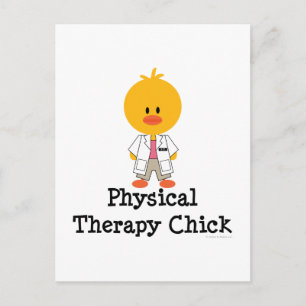 Physical Therapy Chick Postcard