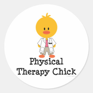 Physical Therapy Chick Stickers