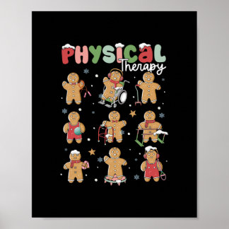 physical therapy christmas gingerbread physical th poster