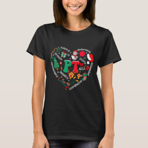 Physical Therapy Christmas Heart Pt Therast Xmas M T-Shirt