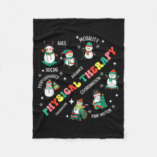 Physical Therapy Christmas Snowman Pt Physical The Fleece Blanket