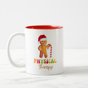 Physical Therapy Christmas Themed Two-Tone Coffee Mug