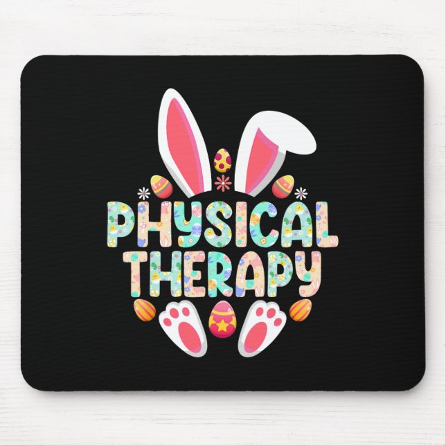 Physical Therapy Easter Bunny Physical Therapist  Mouse Mat (Front)