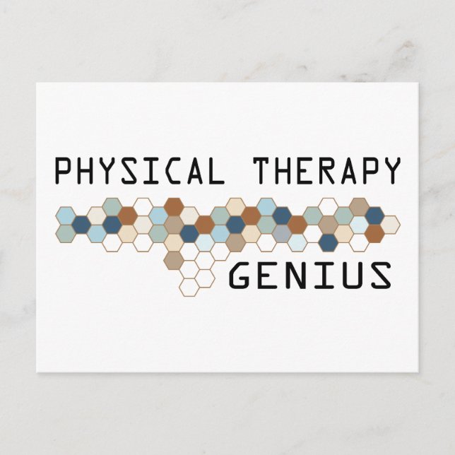 Physical Therapy Genius Postcard (Front)