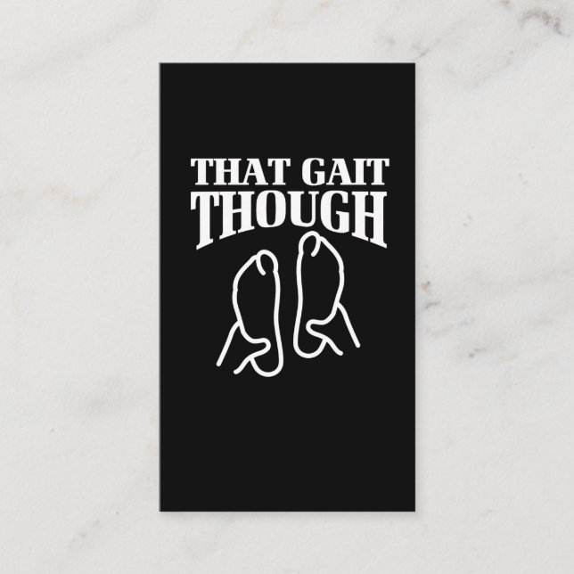 Physical Therapy Gift That Gait Though Business Card (Front)