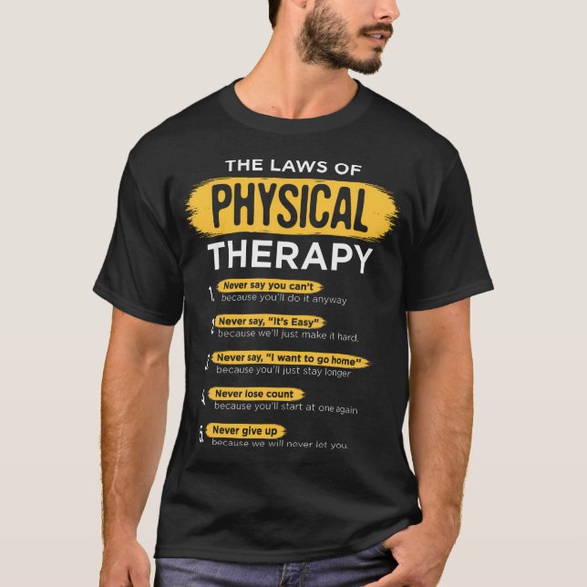Physical Therapy Gift Therapist Month T-Shirt (Front)