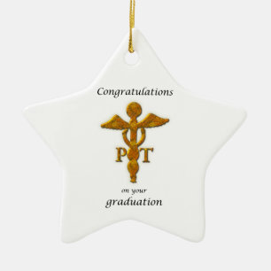 Physical Therapy Graduation Congratulations Ceramic Tree Decoration