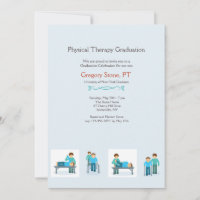 Physical Therapy Graduation Invitation (Male)