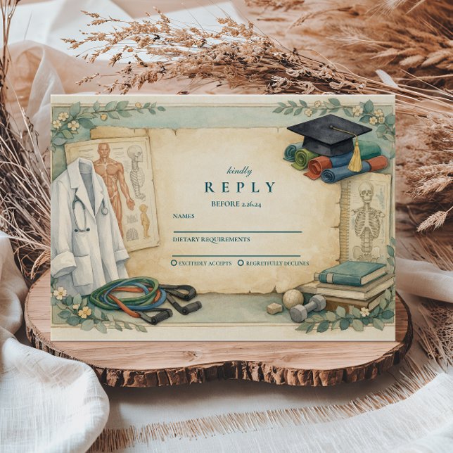 Physical Therapy Graduation RSVP Card (Creator Uploaded)