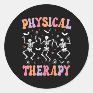 Physical Therapy Halloween Fun Physical Therapist Classic Round Sticker