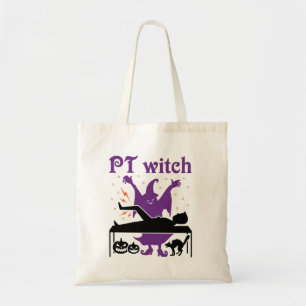 Physical Therapy Halloween PT Witch Tote Bag