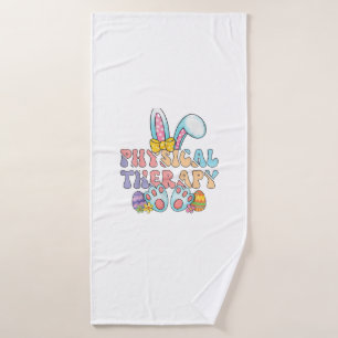 Physical Therapy Happy Easter Bunny Eggs PT Therap Bath Towel