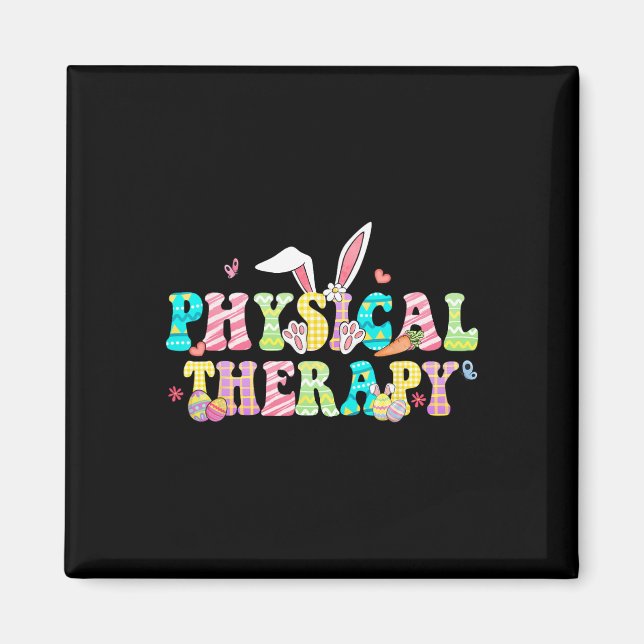 Physical Therapy Happy Easter Pt Therapist Bunny E Magnet (Front)