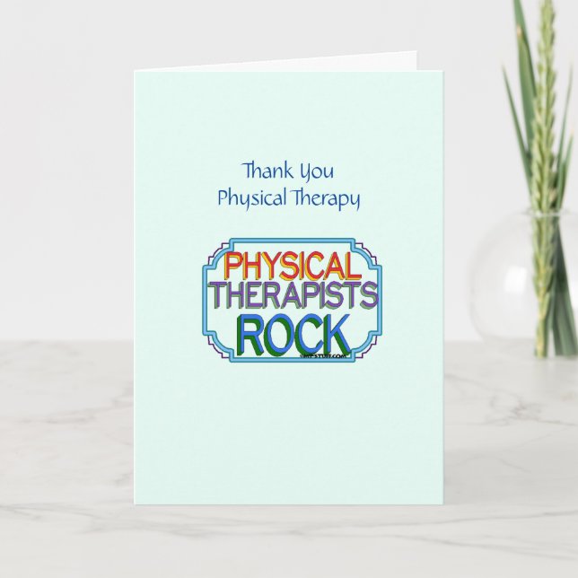 Physical Therapy Medical Thank You card (Front)