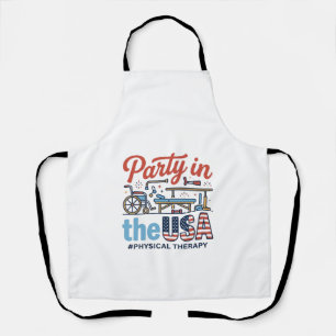 Physical Therapy Party in the USA Vintage T-Shirt_ Apron