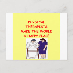 physical therapy postcard