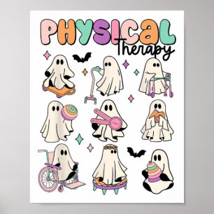 Physical Therapy Pt Physical Therapist Halloween C Poster