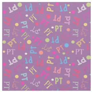 Physical Therapy PT Plum Fabric