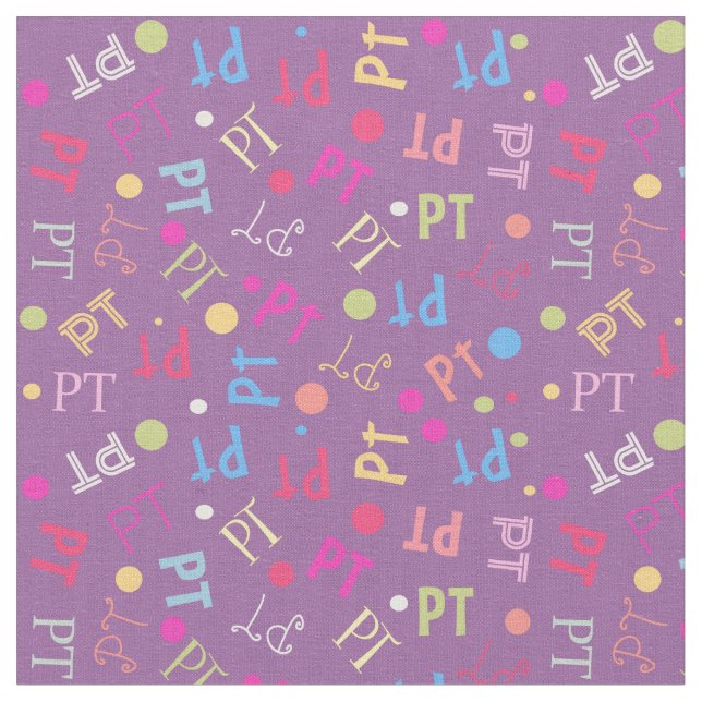 Physical Therapy PT Plum Fabric (Close Up)