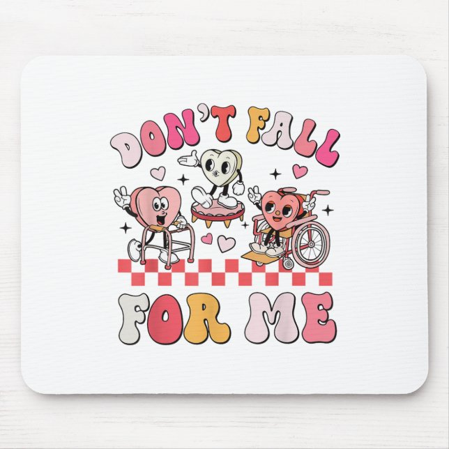 Physical Therapy Pt Valentines Day Dont Fall For M Mouse Mat (Front)