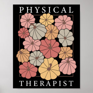 Physical Therapy Pumpkin Fall Pt Therapist Thanksg Poster