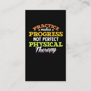 Physical Therapy Quote Physical Therapist Business Card