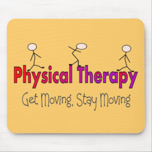 Physical Therapy Stick People Design Mouse Mat