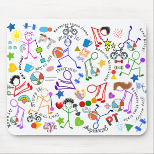 Physical Therapy Theme Mouse Mat